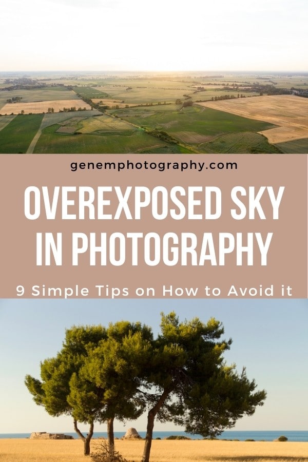 how to avoid overexposed sky