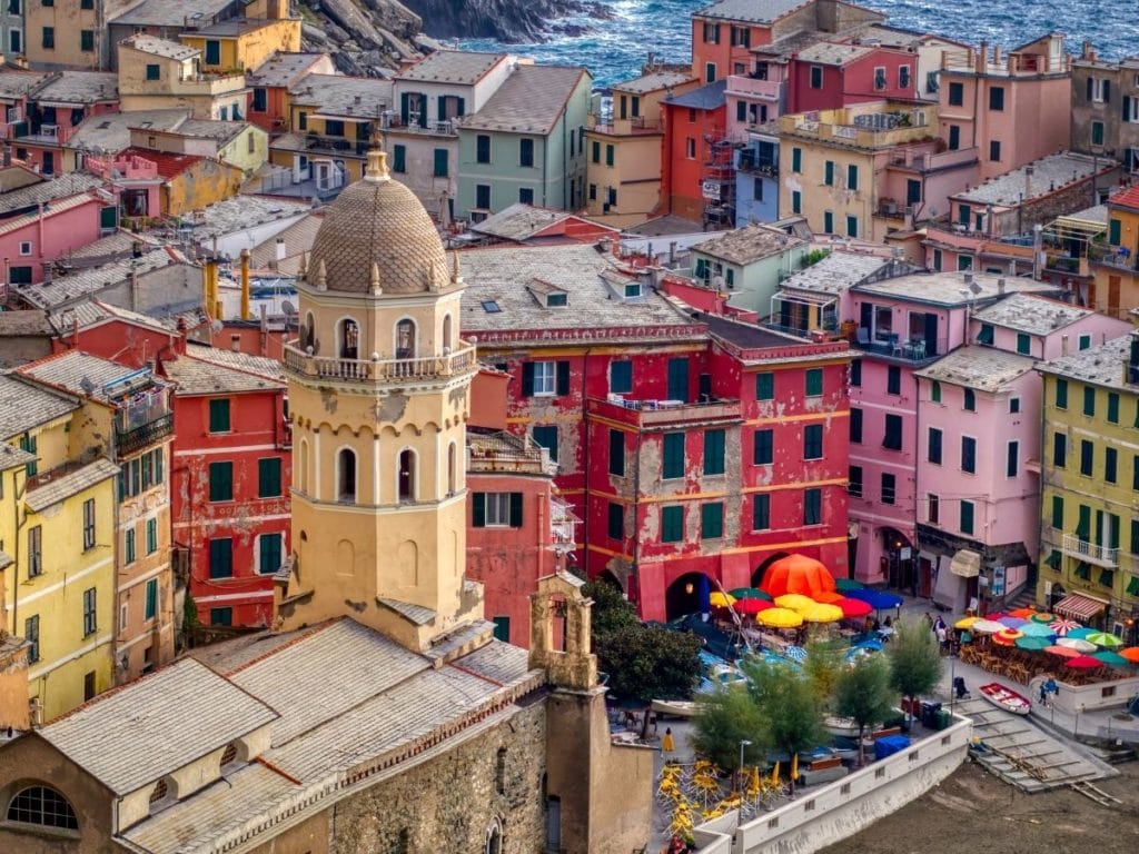 colorful cinque terre buildings